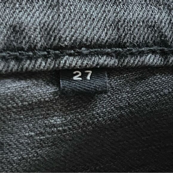 The Kooples Jeans Size 27 Black on Black Zebra Print Lizy Slim Denim - Picture 8 of 13